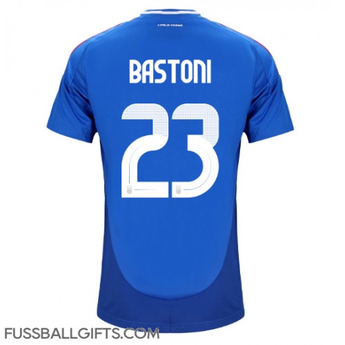 Italien Alessandro Bastoni #23 Fußballbekleidung Heimtrikot EM 2024 Kurzarm